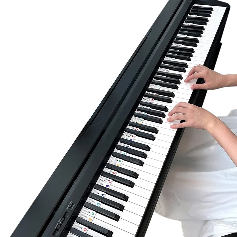 Afneembare notenlabels van siliconen voor 88-toetsen piano's en keyboards