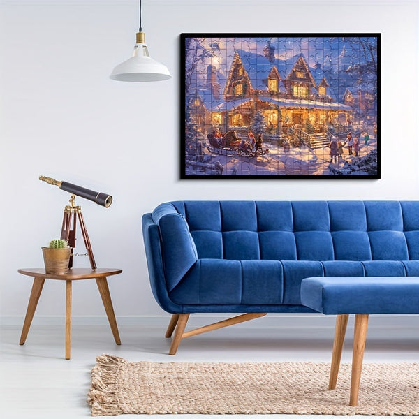 Winterse Betovering Puzzel – Geniet van de feestelijke sfeer