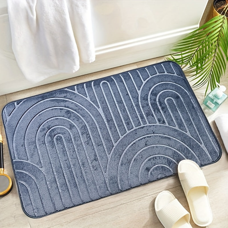 Geometrische Antislip Badkamermat – Comfortabel en Stijlvol voor jouw Badkamer