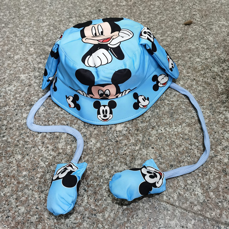 Bewegende Oren Fisherman Hoed voor Kinderen – Schattig Cartoon Stitch Design