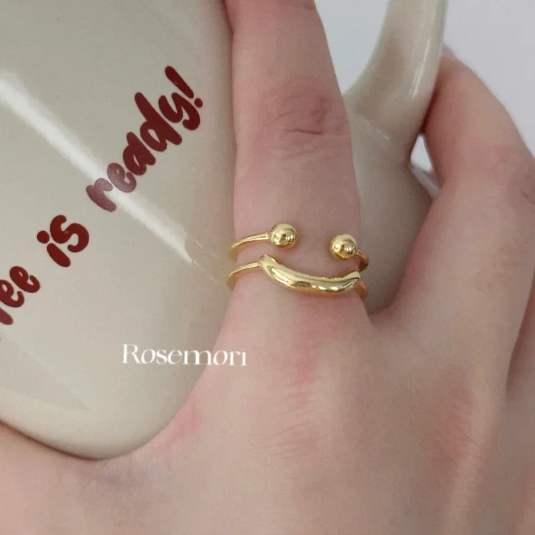 Smiley Verstelbare Ring – Mila
