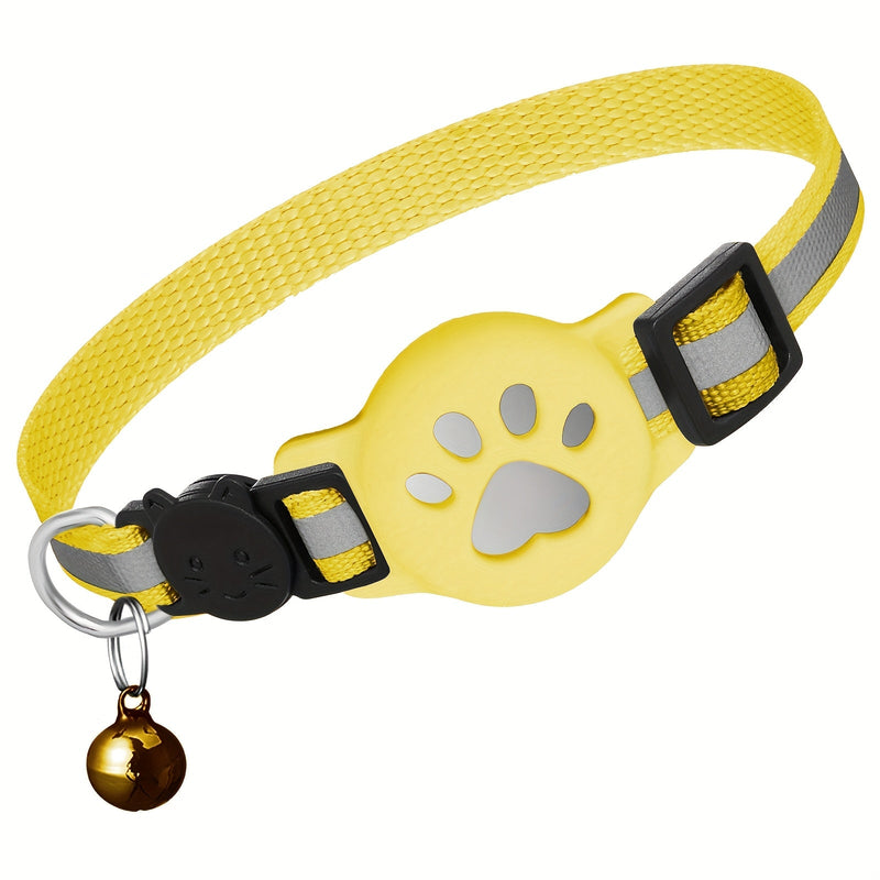 Kattenhalsband met Veiligheidsbuckle en Bel – Verstelbaar voor Katten van Verschillende Maten