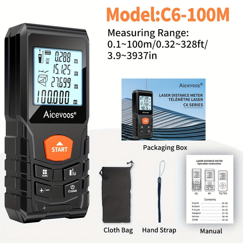 Compacte Laser Afstandsmeter – Nauwkeurig en Robuust Meetinstrument