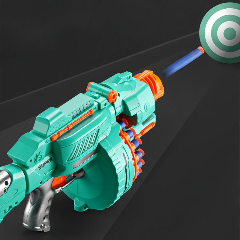 Automatische Schuimblaster – Turquoise Pistol met 40 Schuimballetjes voor Spelplezier