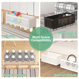 Verstelbare Metalen Opbergmand met Haken - Handige Oplossing voor Organisatie