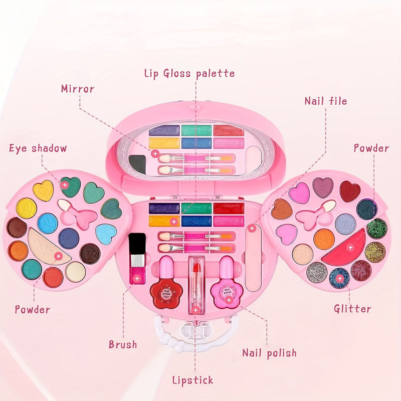 Make-up Set voor Meisjes met Cosmetische Tas - Prachtig Cadeau voor Jouw Kleine Prinses