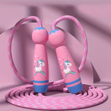 Unicorn Springtouw - Gezellig Springtouw voor Kinderen met Houten Handvaten