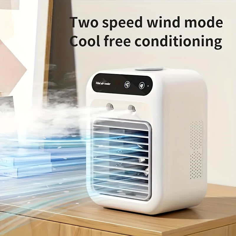 Draagbare Mini Airconditioner – All-in-One Luchtbevochtiger & Ventilator