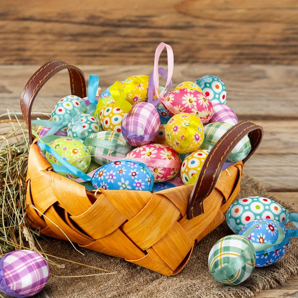 24 Stuks Kleurrijke Paaseieren – Perfect voor Paasdecoraties en Lentefeesten