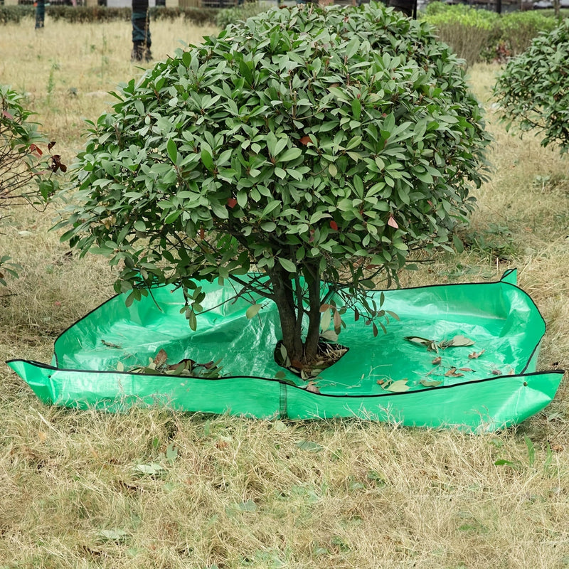 Groot Tuinzeil met Boomuitsparing – Waterdicht, Herbruikbaar en Perfect voor Snoeiwerk