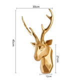 3D Hertenkop Sculptuur voor een Majestueuze Sfeer – RegalDeer