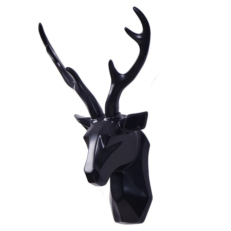 3D Hertenkop Sculptuur voor een Majestueuze Sfeer – RegalDeer