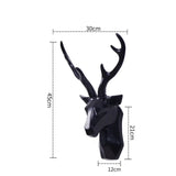 3D Hertenkop Sculptuur voor een Majestueuze Sfeer – RegalDeer