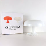 Minimalistische Paddenstoel Tafel Lamp – Scandinavisch Geïnspireerd LED Ontwerp met Dimming
