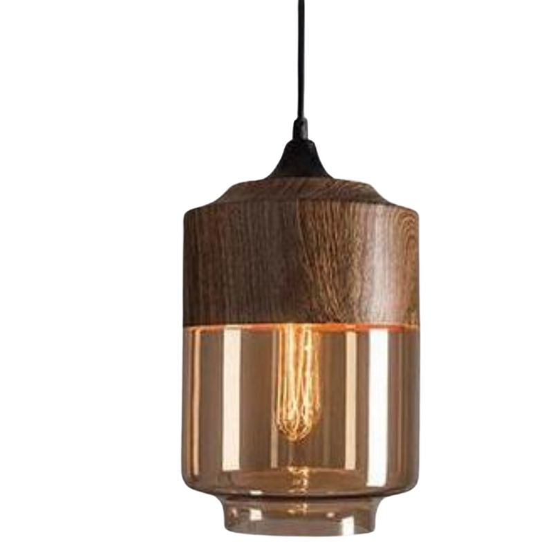Stijlvolle Scandinavische Plafondlamp van Hout - NordLuna