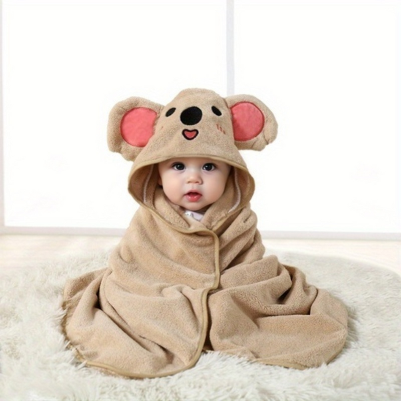 Zacht en knuffelig badhanddoek met capuchon – Droogt snel & houdt warm