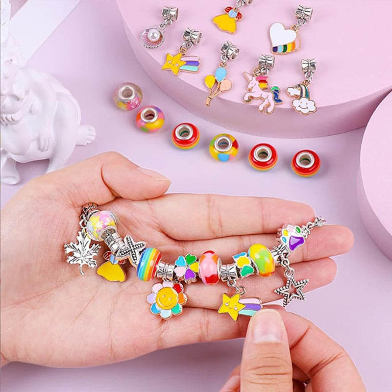 DIY-Armband Knutselset voor Kinderen met Kralen, Hangers & Cadeauverpakking
