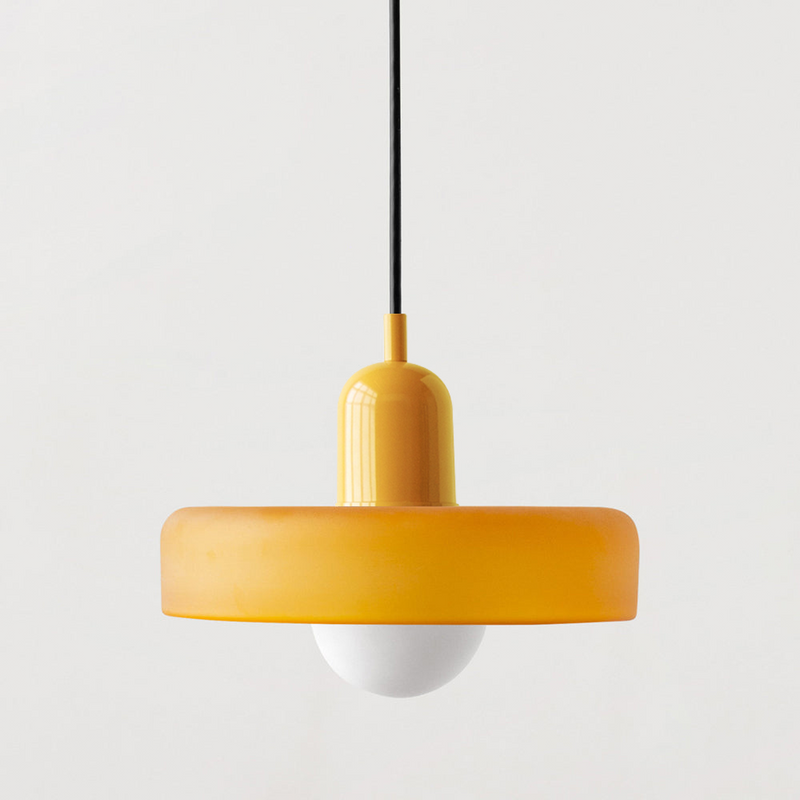 ColorLoop Pendant – Kunstzinnige Bauhaus Hanglamp met Warm Licht
