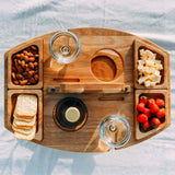 Draagbare Houten Picknick Wijn Tafel – WineNest