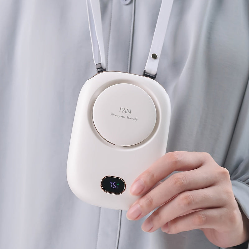 USB Oplaadbare Mini Nekventilator – Lichtgewicht met Verstelbare Snelheden