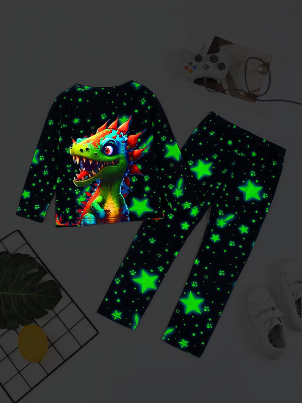 DinoGlow Pyjama Set - Stralende Avonden voor Avontuurlijke Kinderen