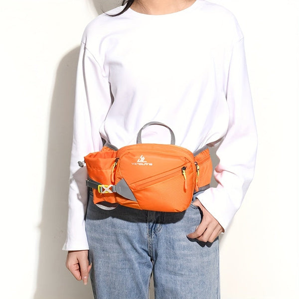 Veelzijdige Hardloop Heuptas met Waterfleshouder – Duurzaam Nylon met Ritssluitingen voor Wandelen en Marathons