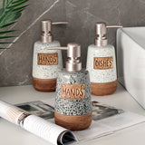 Vintage Keramische Zeepdispenser – 420ml voor Keuken of Badkamer