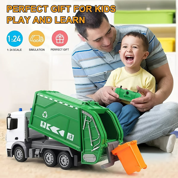 EcoTruck RC Vuilniswagen - Realistische Speelgoedwagen met Licht & Geluid
