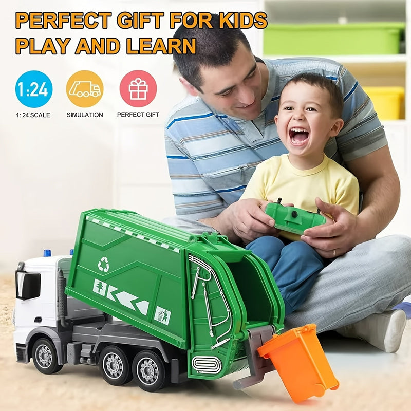 EcoTruck RC Vuilniswagen - Realistische Speelgoedwagen met Licht & Geluid