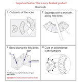 3D Papercraft Kat Decor - DIY Knutselproject - 62cm Grootte