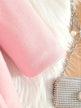 Lotte Winterjas voor kinderen - Elegant met Strik en Pluche Kraag voor Koude Dagen