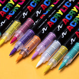 72 Kleuren Acrylverf Markers – Perfect voor Creatief Schilderen op Diverse Oppervlakken
