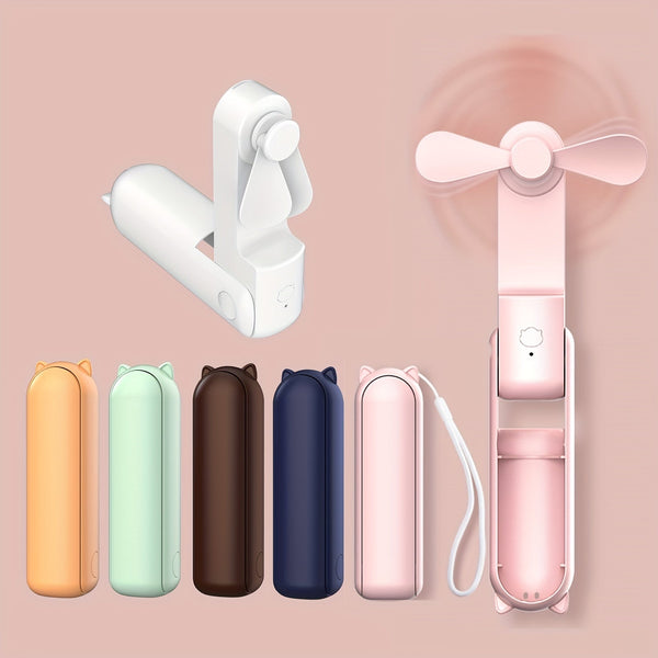 Draagbare Ventilator met Powerbank - Stil en Efficiënt voor Onderweg