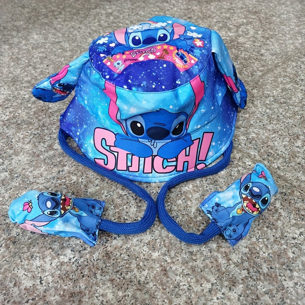 Bewegende Oren Fisherman Hoed voor Kinderen – Schattig Cartoon Stitch Design