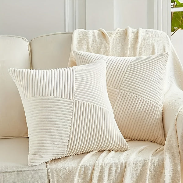 2-delige Bohemian Stijl Corduroy Kussenhoezen – Zacht en Stijlvol voor Sofa en Bed