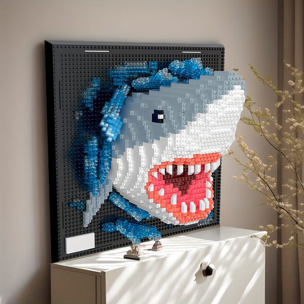 Creatieve 3D Muurkunst Bouwstenen – Haai en Arend Collectie