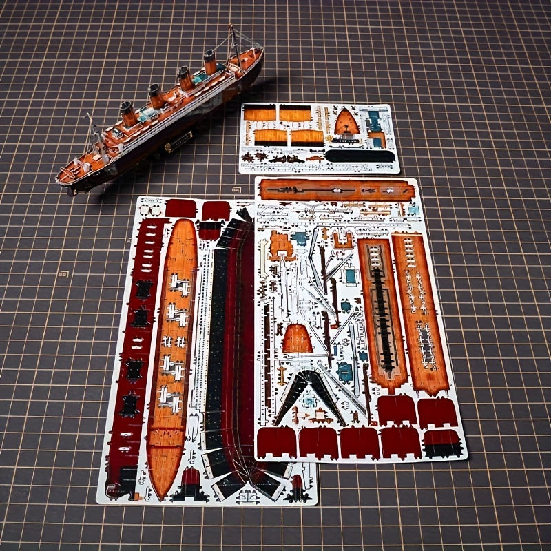 Titanic 3D Metalen Model Kit – Gedetailleerd DIY Model voor Creatieve Knutselaars