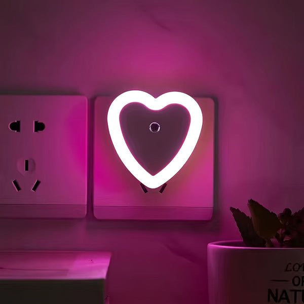 HeartGlow LED Nachtlampje - Slimme Dusk-to-Dawn Nachtverlichting