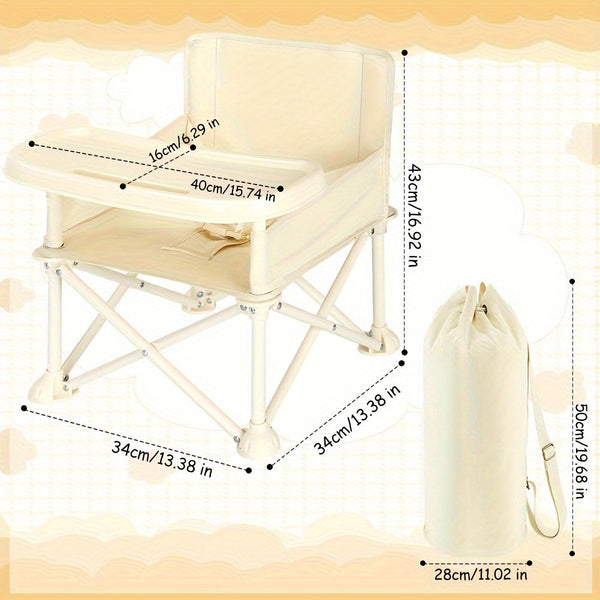 Draagbare Opvouwbare Baby Hoogstoel – Lichtgewicht & Compact Ontwerp