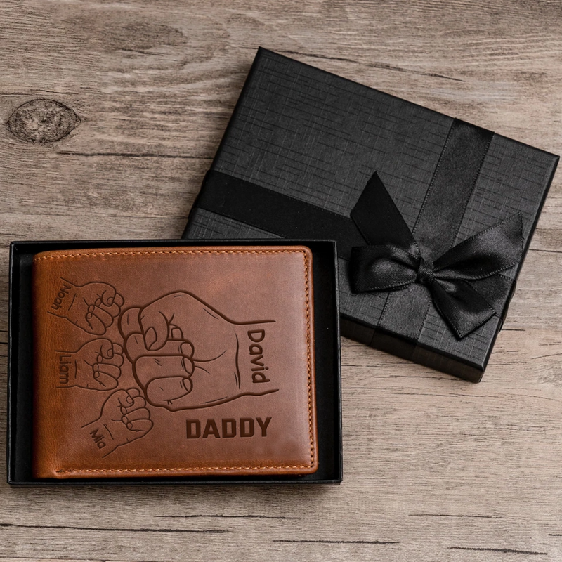 BondWallet | Portemonnees van gegraveerd echt leer zijn het perfecte cadeau voor Vaderdag