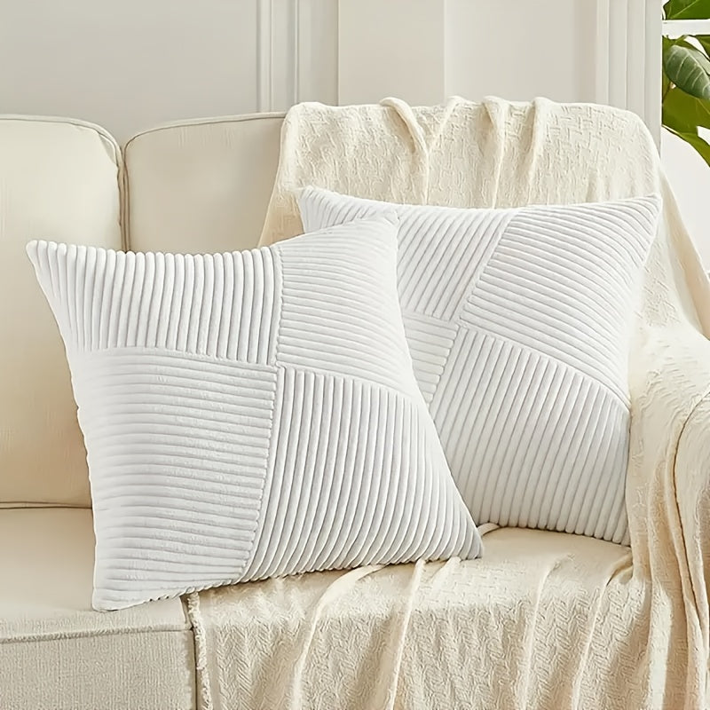 2-delige Bohemian Stijl Corduroy Kussenhoezen – Zacht en Stijlvol voor Sofa en Bed