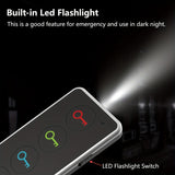 Sleutels Finder met 4 Ontvangers – LED Zaklamp & Draagbaar Ontwerp