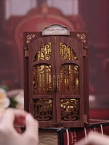 DIY Miniatuur Uilen Boekenwinkel – 3D Houten Kit met Verlichting voor Creatieve Decoratie