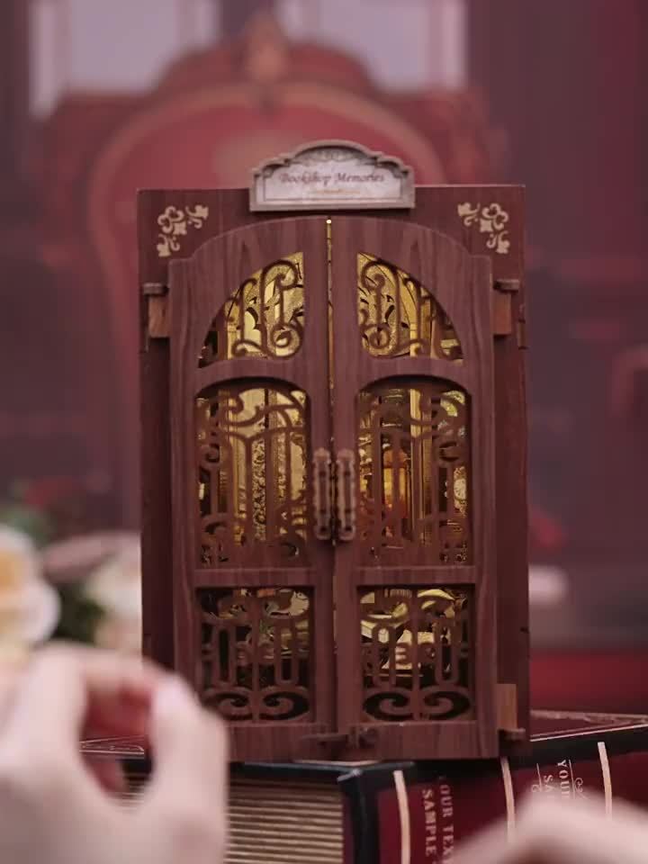 DIY Miniatuur Uilen Boekenwinkel – 3D Houten Kit met Verlichting voor Creatieve Decoratie