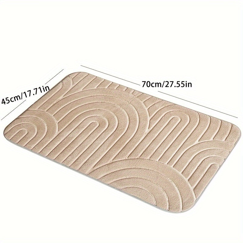 Geometrische Antislip Badkamermat – Comfortabel en Stijlvol voor jouw Badkamer