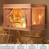 StarryBunk Verstelbaar Stapelbed - Cozy & Beschermd met Mosquitonet