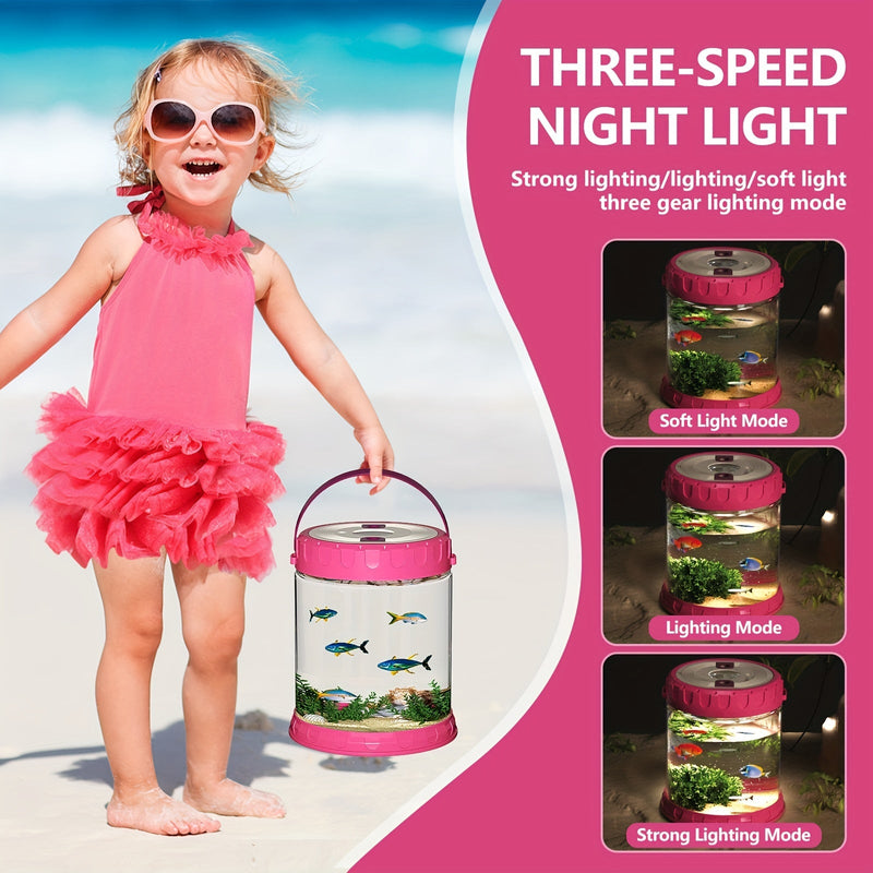 Strandavontuur Speelset voor Kinderen – Compleet met Opvouwbare Emmer, Schep en Net voor Buitenexploratie