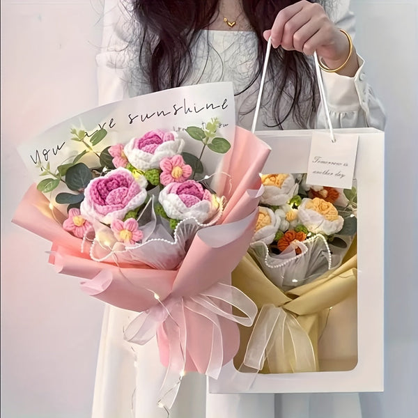 Handgemaakt Gehaakt Bloemenboeket – Het Perfecte Geschenk voor Moederdag
