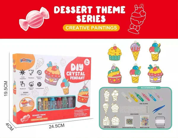 DIY-Kreativset met Kristallen voor Kinderen – 1 kopen, 1 gratis