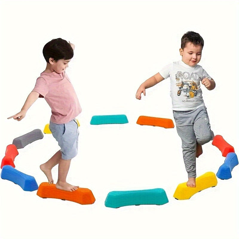 Educatieve Balansblokken Set voor Kinderen – Kleurrijke Stepping Stones voor Binnen en Buiten
